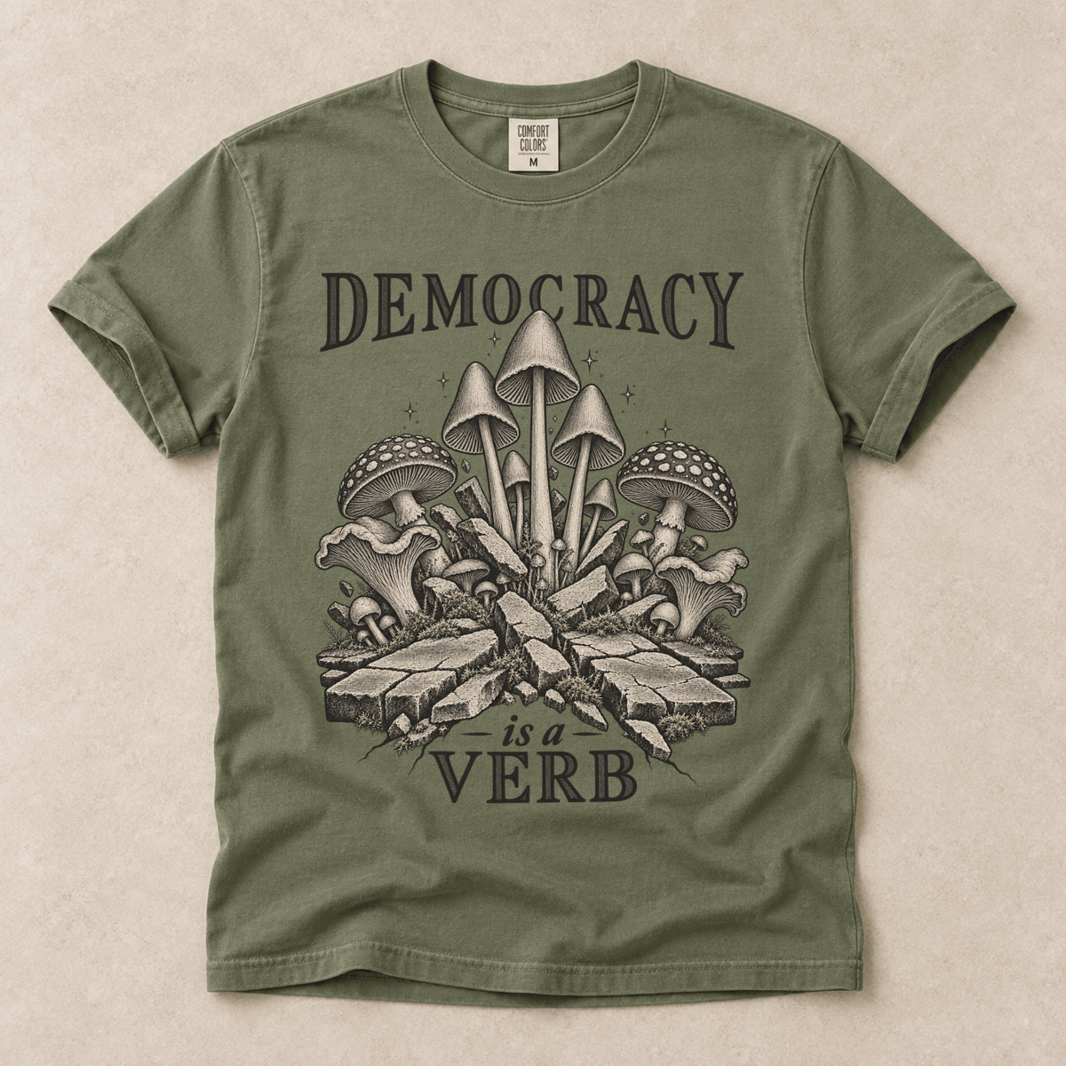 Democracy Is A Verb Tee